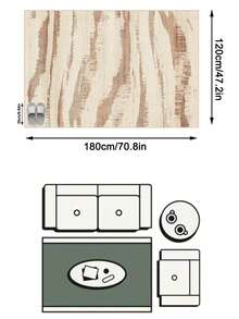 1pc Floor Mat/Rug (Rug, Carpet, Area Rug, Bath Mat, Bath Rug, Door Mat), Italian Modern Luxury High-End Abstract Texture Minimalist Art - Soft Faux Cashmere Rug, Bathroom, Kitchen, Doorway, Hallway, Bedside, Living Room, Bedroom, Etc., All-Season Machine Washable Floor Mat, Home Decor - Multicolor - View 19