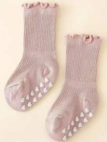 5 Pairs/1 Pair Baby Socks Loose Cuff Non-Tight Ruffle Princess Socks For Baby Girls 0-5 Years Old - Multicolor - View 5