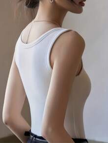 Must-Have Multi-Pack Soft Knit Fitted Sleeveless Top | 3-Color Basic Camisole, Suitable For Various Occasions - Multicolor - View 5