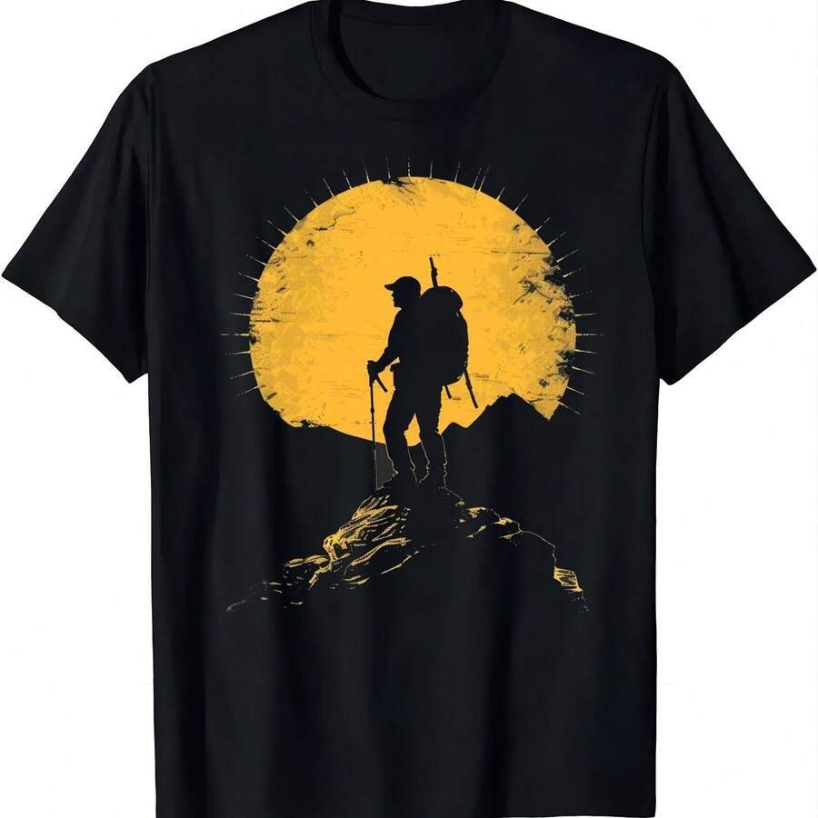 Camisetas con estampado gráfico de Mountain Challenge Climb Your Own Mountain para mujer, camisetas informales con estampado gráfico, ropa - Multicolor - Ver 1