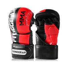 FIVING 開指拳擊手套 7cm 厚墊 MMA 訓練手套 PU 皮革 男女通用 泰拳 踢拳 陪練 重擊沙袋健身訓練裝備 - 彩色 - 查看 16