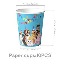Set de Decoraciones para Fiesta de Cumpleaños de Perro, Tema de Cachorro, Banner de FELIZ CUMPLEAÑOS, Globos, Adorno para Pastel, Espirales para Niños, Fiesta de Cumpleaños Canina - Verde militar - Ver 9
