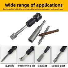 1/2" Square To 1/4" Hex Shank Socket Adapter Impact Wrench Conversion Chuck Quick Release Drill Bit Drive Reducer Extension Tool - 1/2 Telescopic Holster - View 4