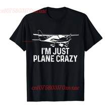 Camiseta de piloto deón para hombre y mujer, camisa divertida de 100% algodón, I'm Just Plane Crazy, UNISEX, talla S-6XL - Multicolor - Ver 1