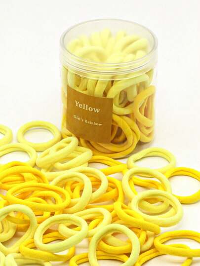50pcs/Bottle Women's Basic High Elasticity Hair Bands Ponytail Clips Hair Rubber Bands Hair Ties Hair Accessories Elastic Bands Beauty Home Hair Ornaments Holiday Decorations Travel Birthday