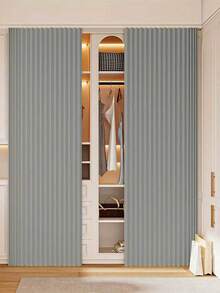 Modern Folding Partition Curtains With Plastic Hooks, Suitable For Bedrooms, Bathrooms, And Living Rooms, Minimalist Decoration, Kitchen And Bathroom Obstruction, Dust And Wind Protection, Privacy Protection In One Fell Swoop, Washable And Reusable - B - View 7