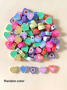 50/100pcs Fashion Fruit Flower Polymer Clay Beads For Bracelet Necklace - Multicolor - View 5