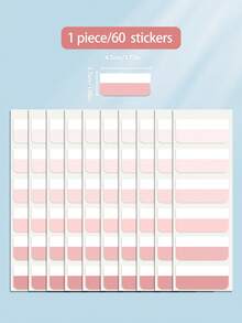 1 Pack Large 60/Medium 120/Small 240Pcs Semi-Transparent Index Tabs, Writable Reusable Adhesive File Flags, Colored Page Markers For Reading Notes, Book Index & Document Classification School Supplies - Medium 120 Pieces - View 8