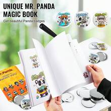 Button Making Machine For 32mm And 58mm Buttons, Badge Press With 500 Button Kits, Magic Book And Circle Cutter, Aluminum And ABS Badge Making Machine Kit - Black - View 3