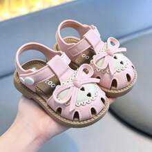 Summer Korean Style Girls Comfortable Sandals Soft Sole Versatile Kids Sandals - Pink - View 3