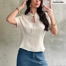 Women Blouses & Shirts - White - View 8