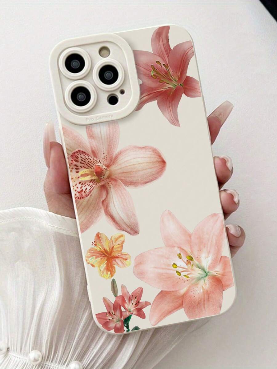 1個 精準孔位直邊花卉彩繪加厚防震手機殼保護套,適用於 iPhone 16/11/16pro/16plus/16promax/16e/15Promax/13/14/12/XS/XR/7G/8P,適用於 Galaxy S25/S25PLUS/S25 Ultra/A16/A36/A26/A56/A50/A12/A32/A52/A72/A51/A21S/A13/A14/S24/S24PLUS/S24Ultra,S22/A52/A53/A54/A55S23/,適用於 11/12Pro/12/12X/13Pro/14Pro/15Pro/,適用於 Redmi 10/9/Note9/12c/Note11pro/Note8Pro 防震手機保護殼 - 彩色 - 查看 1