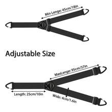 Tirantes ocultos para hombres, trabajo resistente debajo de la ropa con tirantes en la espalda en Y, 1,5 pulgadas con 3 bucles a presión - Marrón - Ver 3