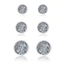 3pcs Shiny Disco Ball Embroidery Patches, Party Theme Fabric Appliques, Iron-On Or Sew-On DIY Decor For Hats, Jackets, Suitcases, Home - Ironing Style - View 5
