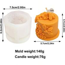 2 moldes de silicona para pilar de panal en 3D, para bricolaje, diseo de abejas y abejas en, para aromaterapia, velas de yeso, hecho a mano, decoracin del hogar molde de panal de abeja, 8 - Molde de panal-8 - Ver 4