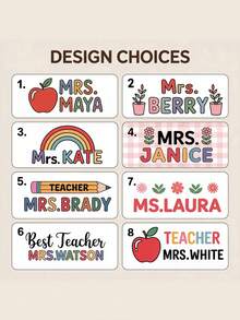 1pc Custom Personalized Whiteboard Eraser, Chalkboard Eraser, Teacher Gift, Teacher Appreciation Gift, New Teacher Gift From Student, Teachers Eraser,Back To School Gift - Multicolor - View 3