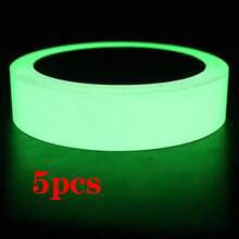 1/5roll Glow-In-The-Dark Tape, Waterproof Glow Tape - Reflective Stickers, Luminous Tape, Reflective Strips, Home Decor, Classroom Decor, Party Decor, Holiday Decor, DIY Decor - Multicolor - View 12