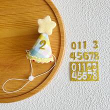 Gorro y Pañuelo de Cumpleaños para Perro, Nuevo Estilo Arcoíris, Set de Celebración de Nacimiento para Cachorros, Regalo para Mascotas, para Perros, Gatos y Cachorros, Fiesta,  al por Mayor - cuello - Ver 15