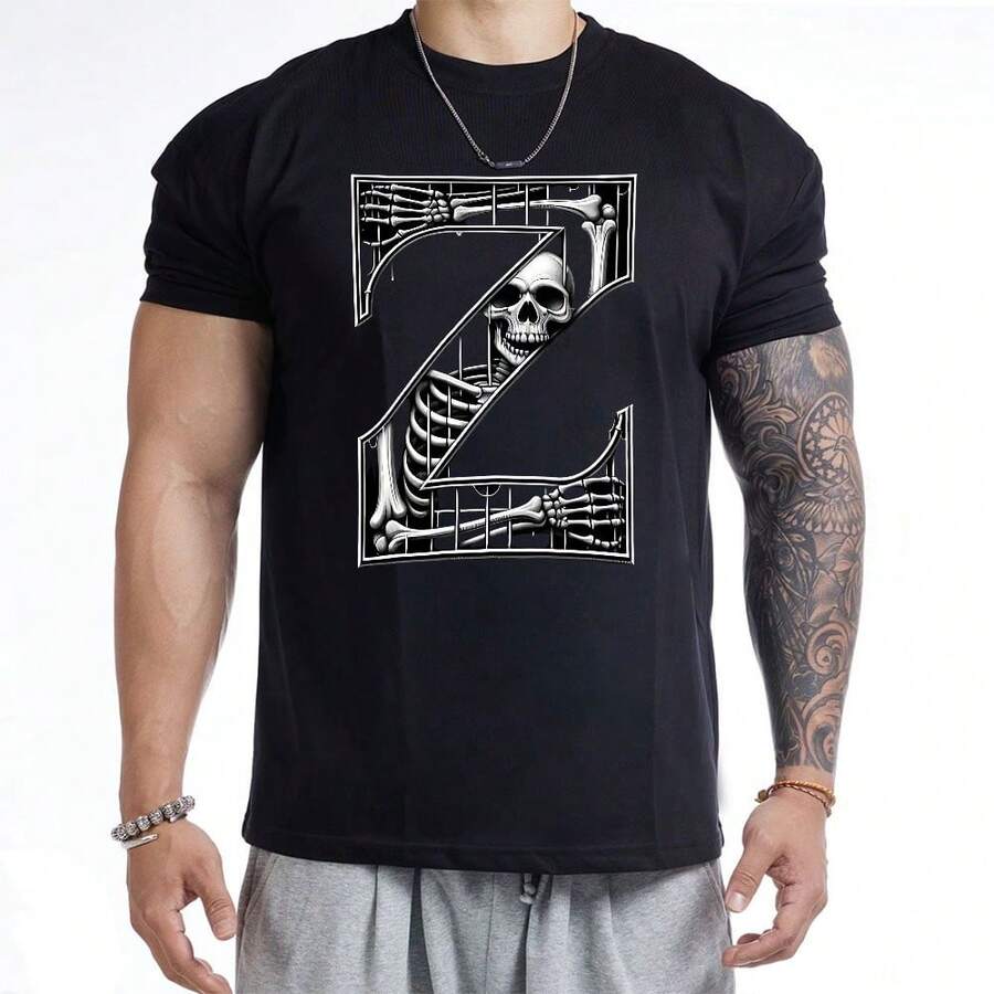Camisetas masculinas - Preto - Ver 1