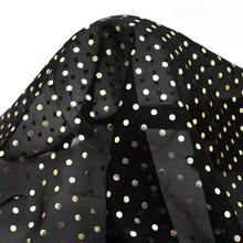 1pc Golden Foil Polka Dot Print Premium Chiffon Fabric - 59x19.68 Inch Pre-Cut 100% Polyester, Vibrant Color For DIY Sewing, Bags, Party Decor, Gift Wrapping, Cushions & Furniture Covers, Decorative Textiles | Elegant Textile | Polyester Fabric - Default - View 6