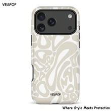 VESPOP Étui de téléphone antichoc à double couche Y2K, design brillant, couleurs vives, compatible avec iPhone 17/16/15/14/13 Pro Max, Galaxy S26/S25/S24 Ultra, Pixel 10/9/8 Pro - Couleur mixte 1 - View 2
