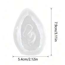 1個 3D 母親造型矽膠模具，樹脂葉片形狀環氧樹脂鑄造模具，優雅孕婦浮雕模具，適用於蠟燭、肥皂、手工藝品、嬰兒洗禮和母親節禮物 - 葉下抱娃模具 - 查看 7