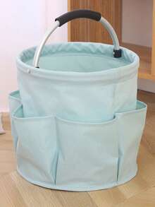 Lightweight Folding Basket With A Soft Grip Handle For Comfort Foldable Storage Basket For Women Men Chic Shower Caddy To Pack Your Supplies For Daily Workouts Portable Storage Organiser Bag Garden Outdoor Camping Beach Essentials - Storage Bag - View 17