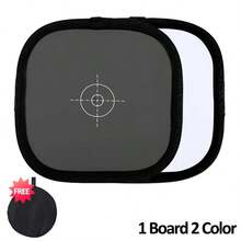 12x12 Inch(30*30cm) 2 In 1 Double‑Sided 18% Gray White Balance Card Foldable Photography Reference Reflector With Carry Bag For DSLR Camera Calibration - View 11