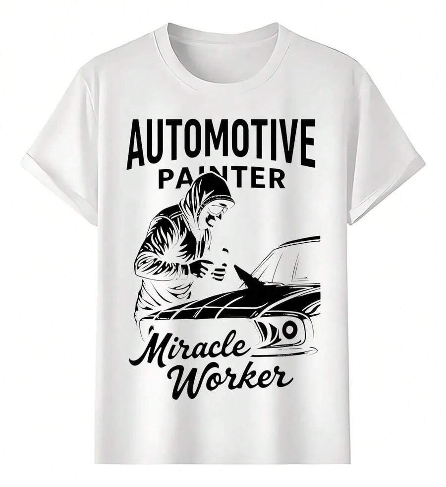 Automotive Painter T-Shirts Magical Work - White - View 1
