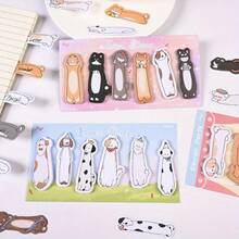 180pcs Kawaii Cartoon Pet Long Strip Sticky Notes, Multifunctional Writeable Memo Pads, Cute Stationery DIY Decor For Planner Journal Office Bookmark Tag School Supplies - 180 Sheets - View 2