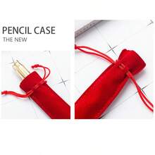 Funda para bolígrafo con cordón aleatorio de 1/5/10/20 piezas, previene arañazos, desgaste y abolladuras para bolígrafos, lápices ópticos o accesorios pequeños, adecuada para almacenar un solo bolígrafo, lápiz labial, brocha de maquillaje, joyas, unidad USB y otros artículos pequeños y delgados. Perfecta para uso diario, viajes o viajes de negocios, cumpleaños, aniversarios, vacaciones o regalos corporativos, temporada de regreso a la escuela - multicolor - Ver 3