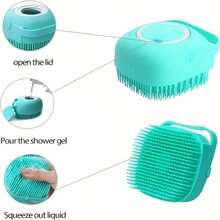 Sistem Mandi Hewan Peliharaan Sikat Pijat untuk Kucing dan Anjing, Sikat Hewan Peliharaan Lembut dengan Dispenser Sampo, Sisir Pijat dan Alat Pembersih Multifungsi, Pegangan Ergonomis dan Bagian Atas yang Dapat Dilepas, Sisir Pijat dengan Tempat Penyimpanan Sampo, Cocok untuk Anjing dan Kucing, Alat Perawatan Hewan Peliharaan, Alat Keamanan Hewan Peliharaan - MultiWarna - View 8