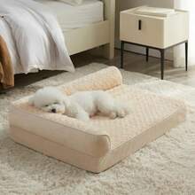 Camas ortopédicas para perros grandes impermeable sofá cama para perros con funda extraíble lavable cama grande para mascotas con forro impermeable y parte inferior antideslizante cama - 30,0 cm de largo x 20,0 cm de ancho x 6,5 cm de grosor - Ver 9