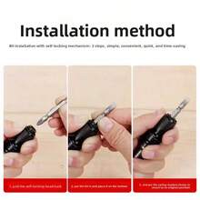 1/2" Square To 1/4" Hex Shank Socket Adapter Impact Wrench Conversion Chuck Quick Release Drill Bit Drive Reducer Extension Tool - 1/2 Telescopic Holster - View 5