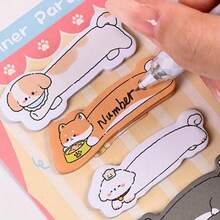 180pcs Kawaii Cartoon Pet Long Strip Sticky Notes, Multifunctional Writeable Memo Pads, Cute Stationery DIY Decor For Planner Journal Office Bookmark Tag School Supplies - 180 Sheets - View 7