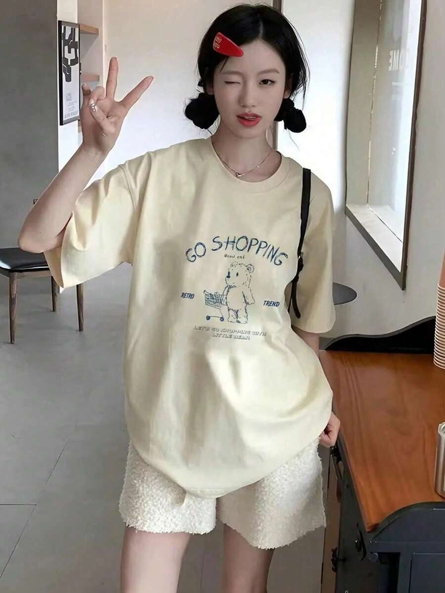 Women T-Shirts - Apricot - View 1