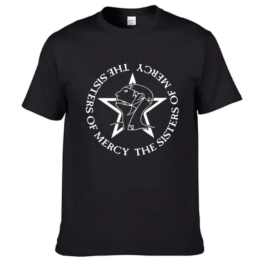 Camiseta de The Sisters Of Mercy para hombre y mujer, Camisa de algodón de manga corta, ropa de moda, banda de Rock gótica, Post Punk - Multicolor - Ver 1