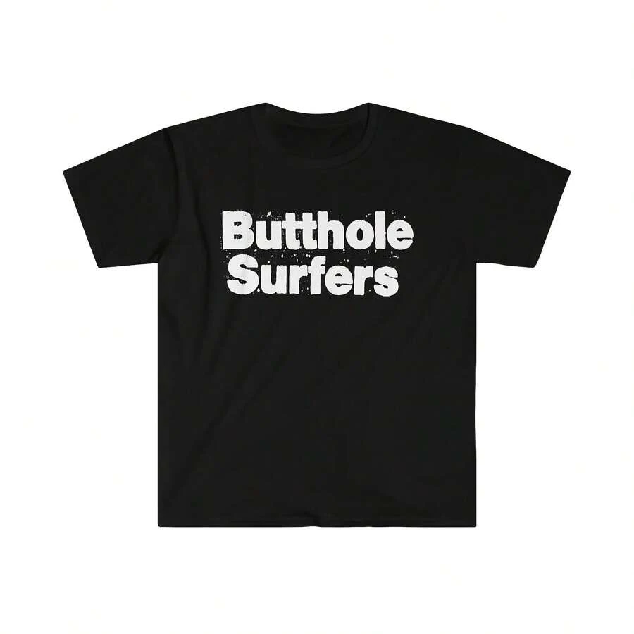 Camiseta Butthole Surfers, diseño desgastado, camisetas gráficas Punk de Hardcore Experimental, ropa de calle Retro, camiseta de alta calidad para hombres - Multicolor - Ver 1