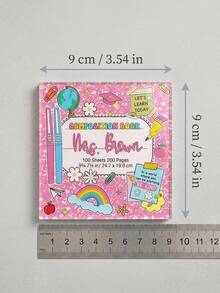 1pc Custom Teacher Acrylic Coaster,Cute Rainbow And Apple Doodle Custom Coaster For Classroom,Customizable Name Composition Book Coaster For Teachers - Multicolor - View 6