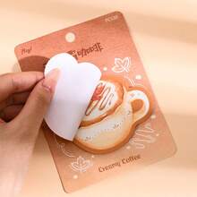 30pcs Coffee Latte Pattern Sticky Notes, Self-Adhesive Writable Memo Pads, Cute Stationery, Suitable For Planner, Calendar, Study Notes, Office Ledger, Daily Beverage Reminder - 30pcs - View 9