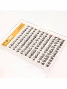 120 Clusters Glue-Free False Eyelashes, C Curl, 12mm Length, Self-Adhesive, Press-On, Natural Look, Reusable, Segmented Self-Stick False Eyelashes, No Glue Needed, Essential For Japanese And Korean Makeup, Suitable For Beginners, Cartoon Manga Style, Dating, Cosplay, Performance, Glue-Free Eyelashes - View 9