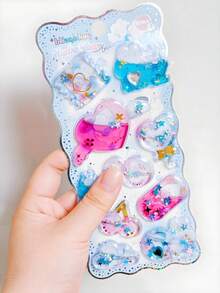 兒童手工獎勵 3D 水晶動態貼紙 星形寶石 兔子企鵝裝飾貼紙 創意手工材料 - 彩色 - 查看 14