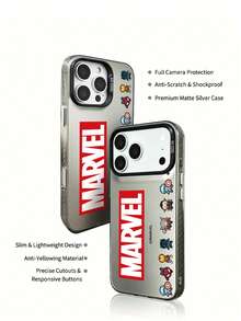 Marvel 蜘蛛人 & 鋼鐵人 卡通男款手機殼，相容 iPhone 17 Pro Max/17 Pro/Air/16 Pro Max/15 Plus/14/13/IP 17/15Pro/12 Pro/11/16 Plus,XR Apple 防摔防刮保護殼 - 透黑4 - 查看 6