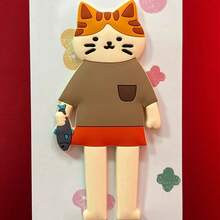 Creative Cute Long-Legged Animal Cat Adhesive Phone Stand Silicone 3D Back Sticker Flexible Foldable Holder - Multicolor - View 3