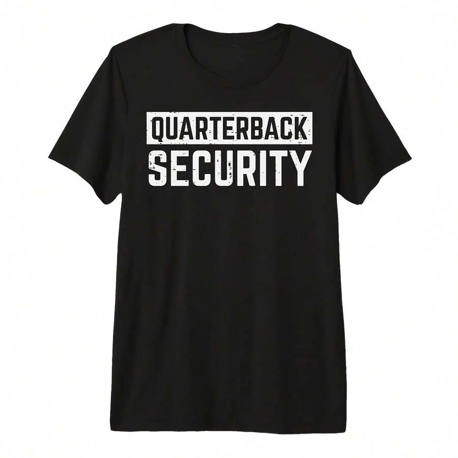 Premium Tri-Blend Jersey With A Fun Quarterback Security Design, For American Football Offensive Linemen - 彩色 - 查看 1