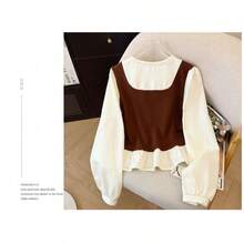 Women Blouses & Shirts - Brown - View 2