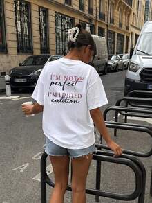 Edizione Limitata Maglietta Stampata Da Donna | Non Sono Perfetta - Style1 - View 10