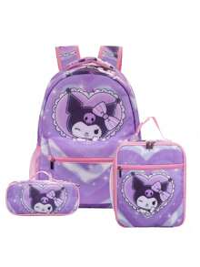 Cute Animal Cartoon Backpack Set, Children's School Supplies Set - Multicolor - View 7