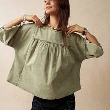 Women Blouses & Shirts - 藍色的 - 查看 3