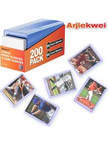 100/50pcs Hard Plastic Card Sleeves, Arjiekwei 3"X 4" Baseball Card Protective Plastic Sleeves, Premium Card Sleeves, Suitable For Sports Trading Cards, Baseball Cards, Football Cards, Game Cards, Back To School Season - A - View 5